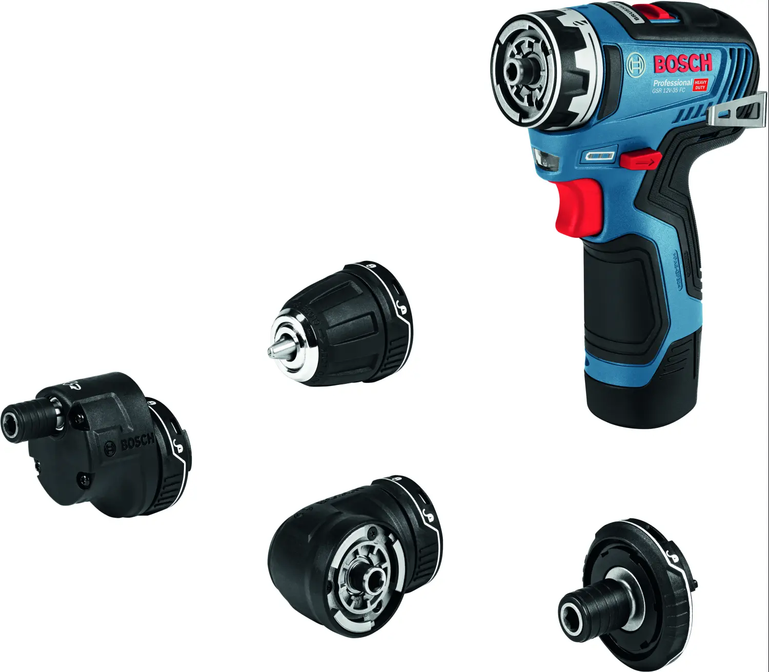 Bosch Akku-Bohrschrauber GSR 12V-35 inkl. Bosch Metallbohrer- und Bit-Set 35tlg.
