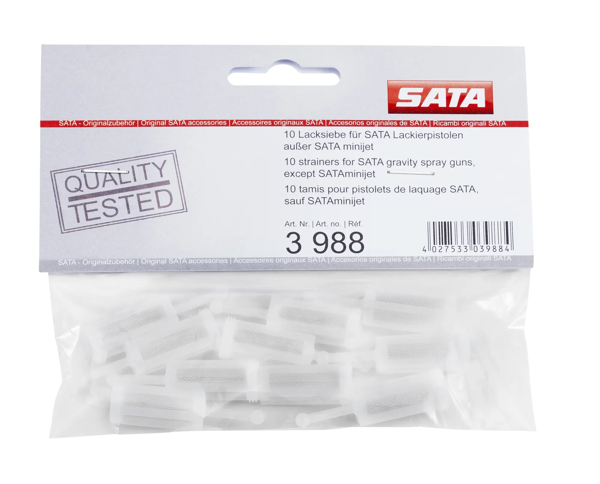 SATA Lacksieb 3988 für SATAjetB GR-B-92 SATjet-90, VPE: 10 Stück