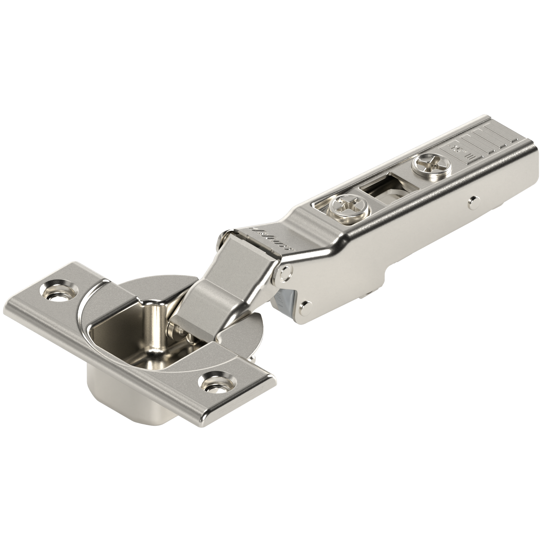 Blum CLIP top Winkelscharnier -15° III, max. aufschl., ohne Feder, Topf: Schrauben+vernickelt*P/U: