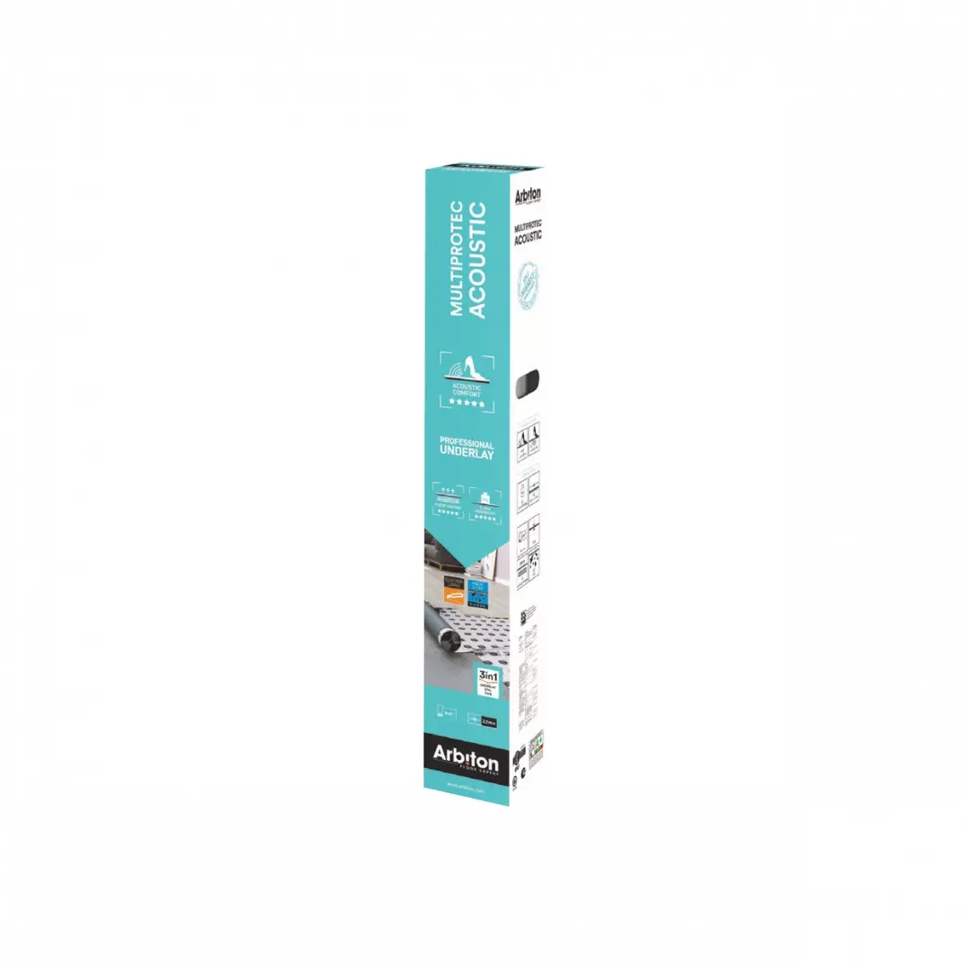 Arbiton MULTIPROTECT ACOUSTIC 3in1 Trittschalldämmung mit integrierter Aquastop Dampfsperre & Band,