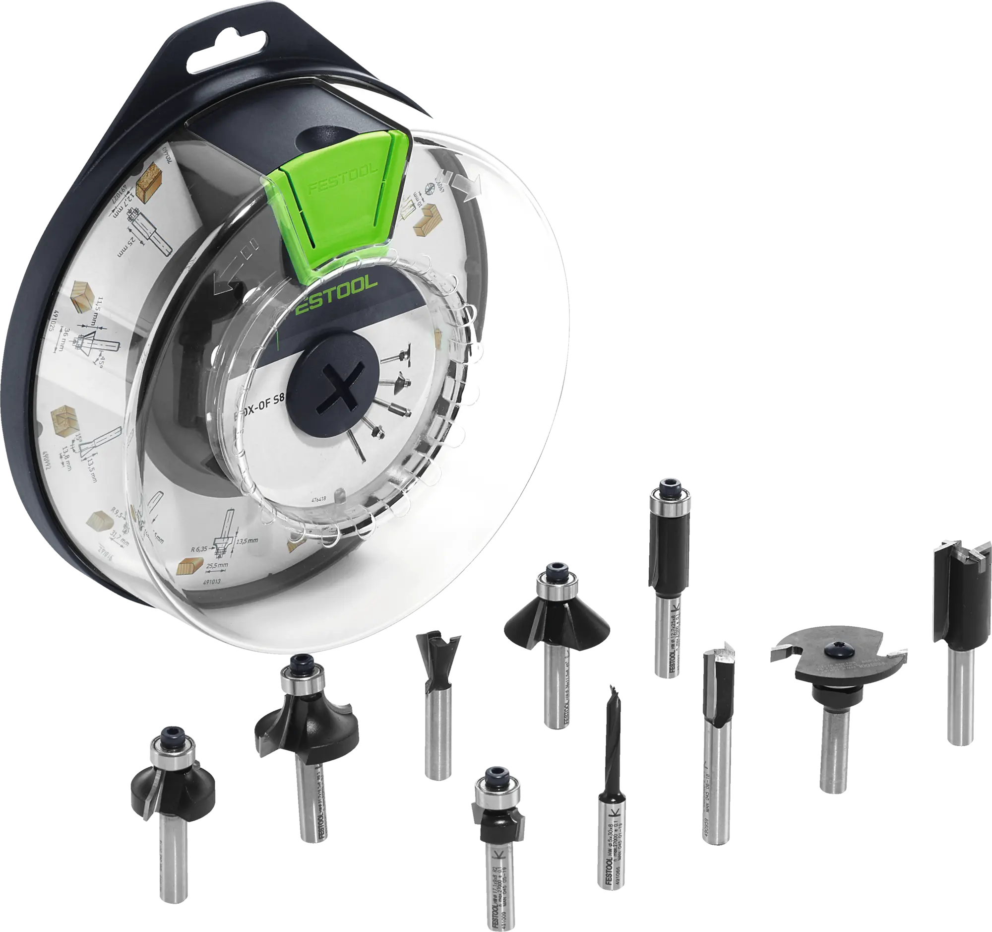 Festool Fräserbox Box-OF HW S8 Mix, 498979