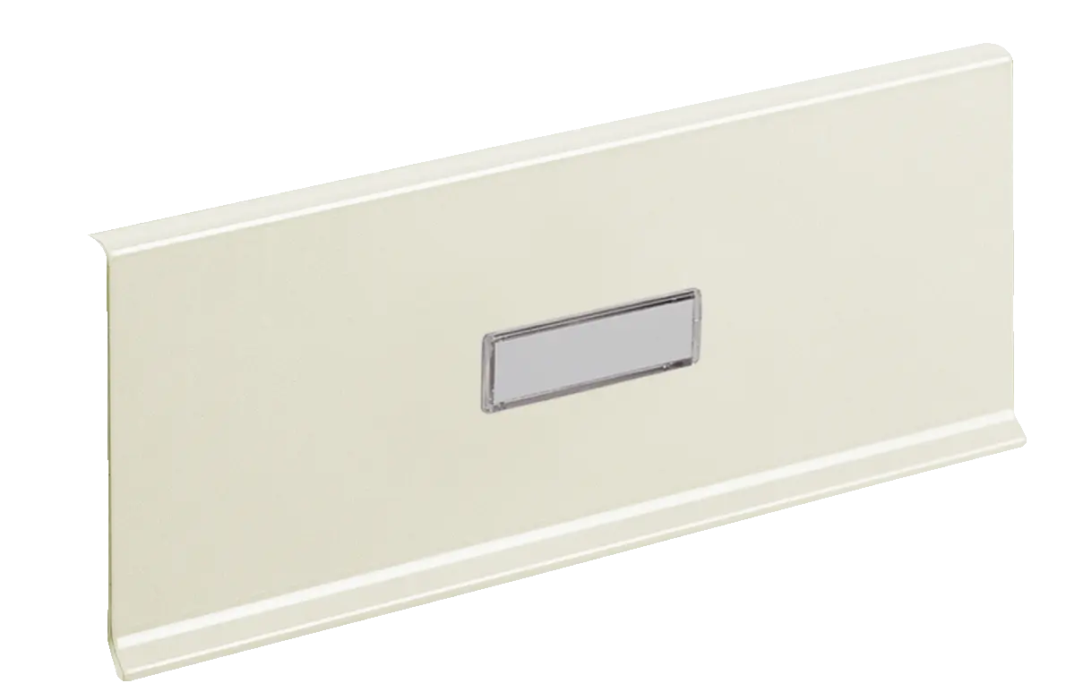 Normbau Briefklappe Nr.3221NA, Maße 270x76mm, mit Namensschild, 021110002