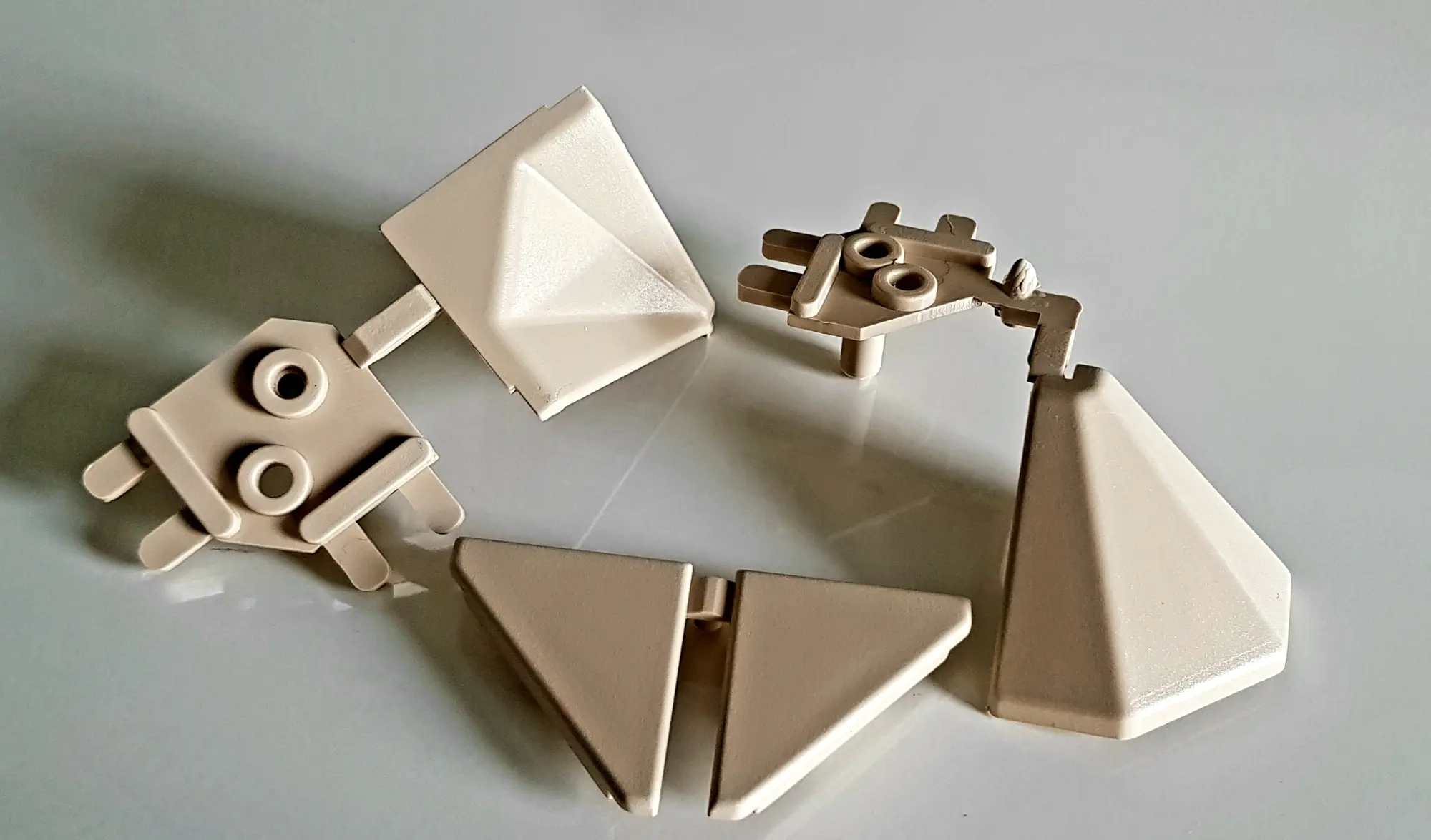 Zubehörset Wandanschlussprofil Delta beige,  90681
