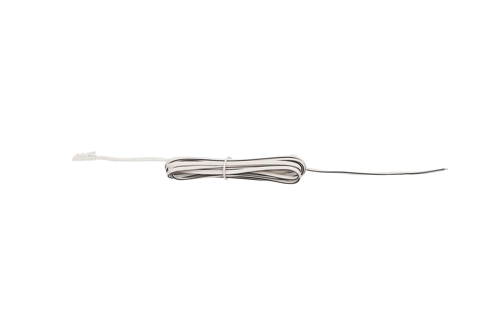 LS LED Verbindungsleitung 24 V, Stecker, 2000 mm, weiß/weiß-grau, Enden verzinnt