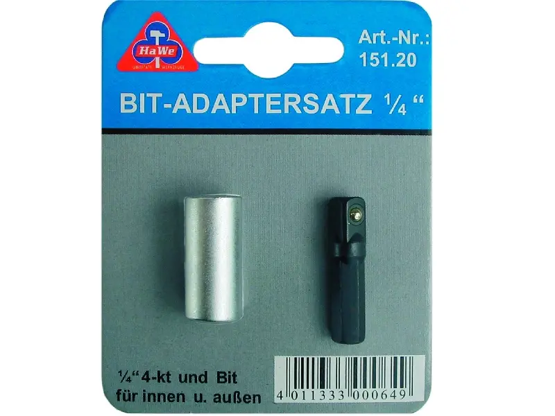 Bit-Adaptersatz 1/4" 2-tlg 151.20