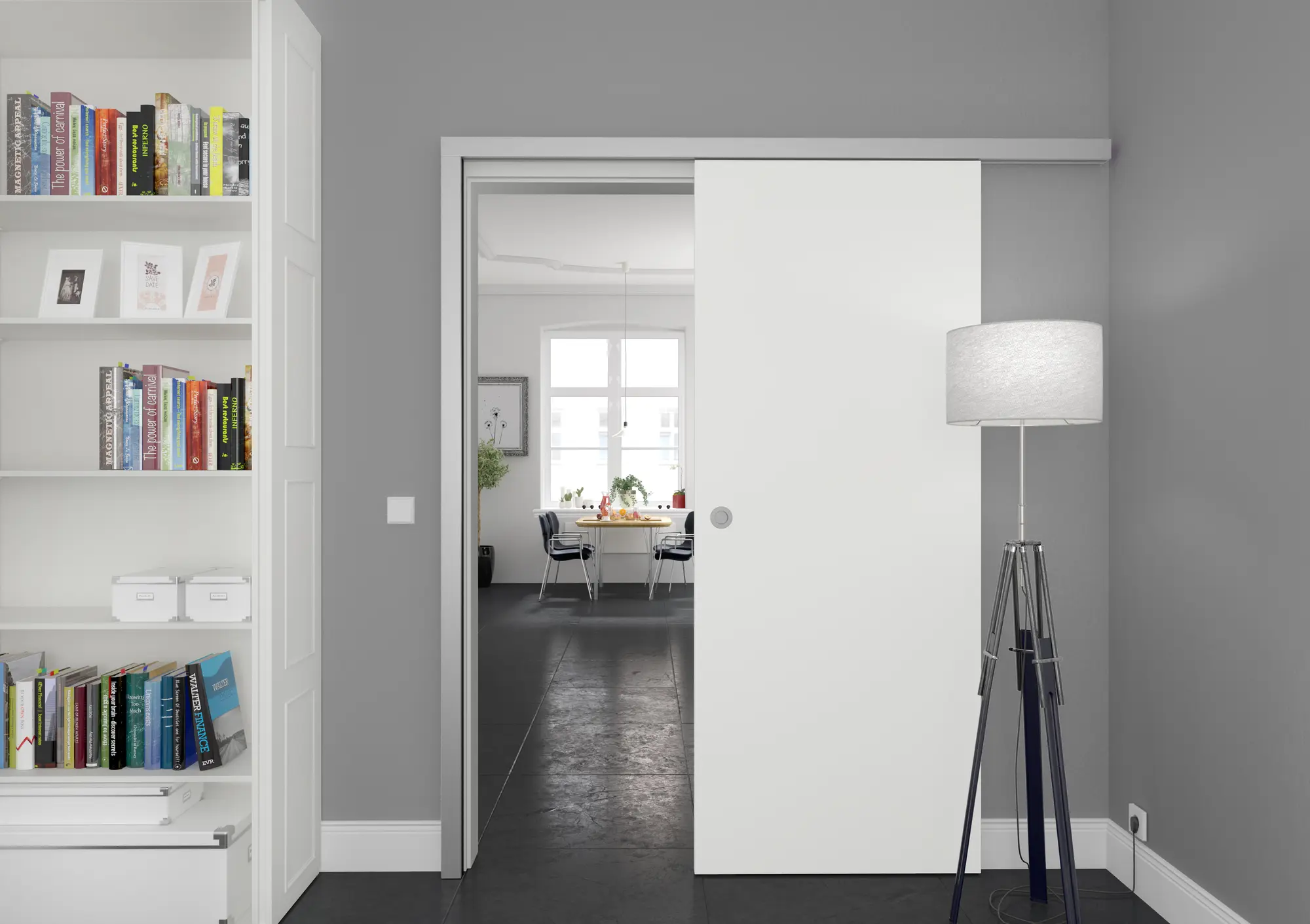 Schiebetürblatt Weißlack ähnl. RAL 9010