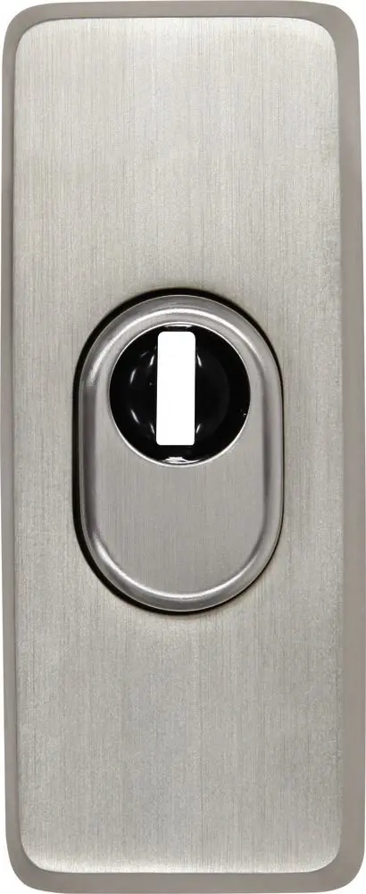 Abus Aussenrosette für Türstangenschloss TSS 550, Edelstahl-Optik