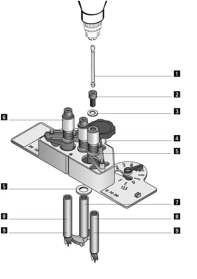 Bohrkörper Dübel DrillJig