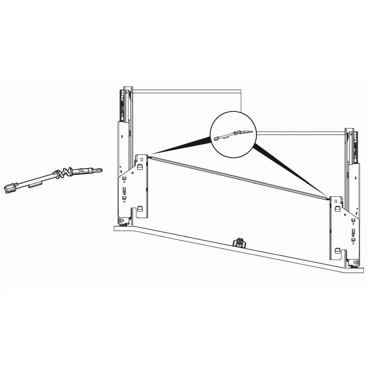 Hettich AvanTech YOU optionaler flexibler Adapter 9393879