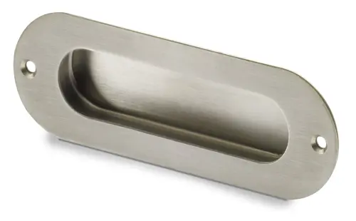 Hettich ProDecor Möbelmuschel Dodona,Edelstahl gebürstet  BA110mm/L 120mm/ B40 mm/ H15mm 9070693