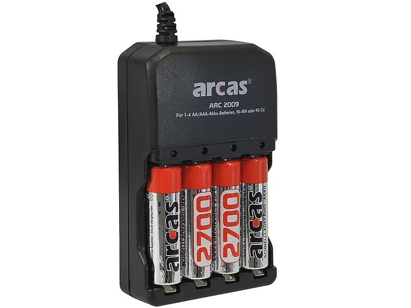 Tisch-Ladegerät mit 4 Akkus Mignon AA Ni-MH 395.00