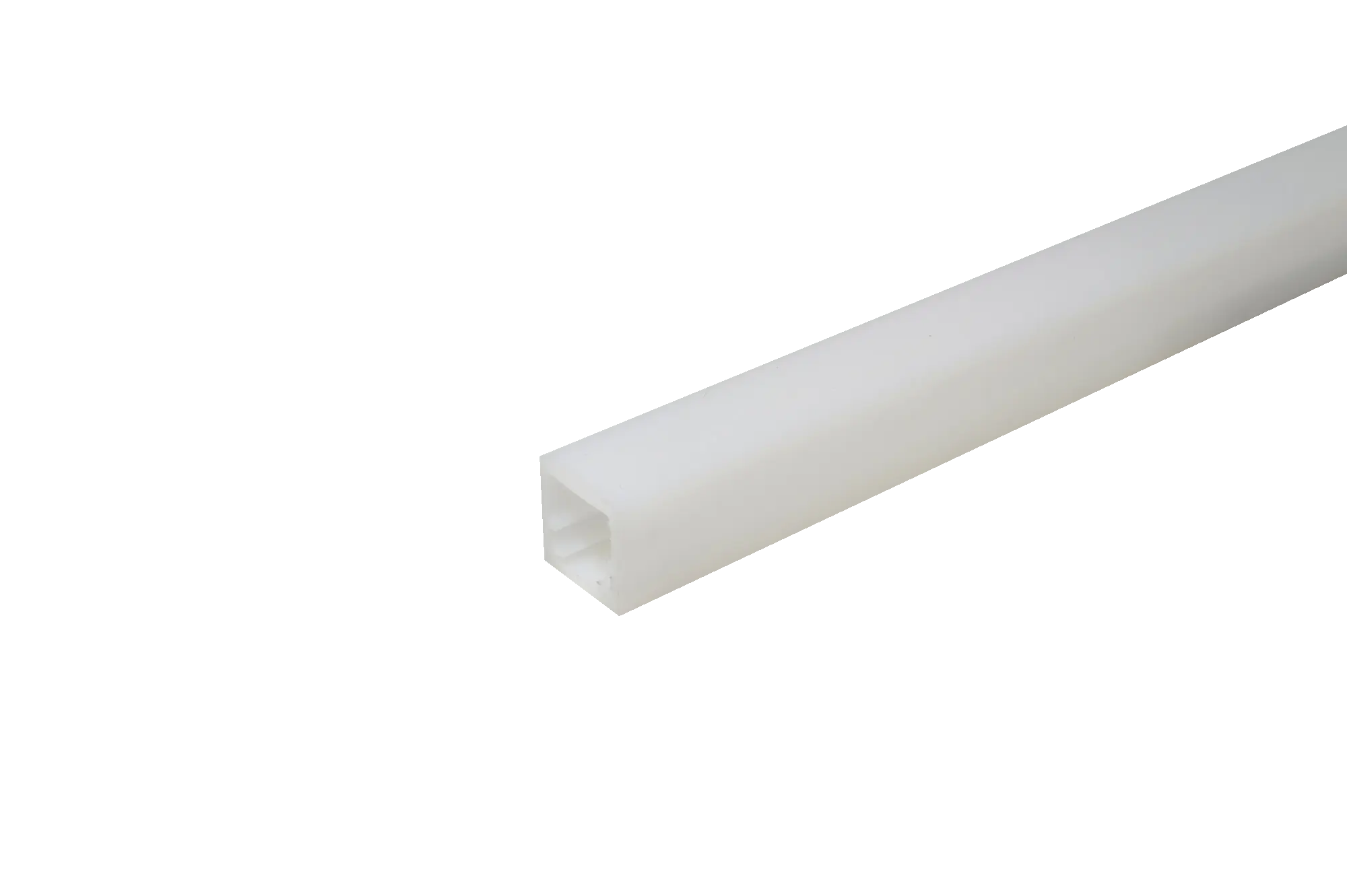 LS LED Leuchtenprofil Fineline, 14x14 mm, mit Doppelklebeband, Kunststoff, opal, 2000 mm