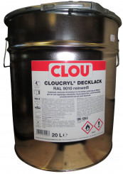 Clou Cloucryl Decklack reinweiß 9010 20 Liter 