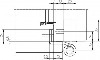 Simonswerk Haustürband Baka Protect 4010 3D topzink 