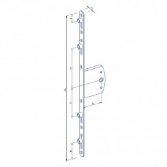 GSG Kantengetriebe Dorn 45mm Stulp 16x2000mm rd 4 Rollz. vz 