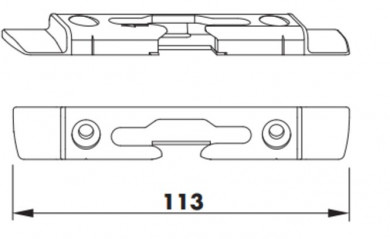 Siegenia Kippriegellager S-ES FH A 1361