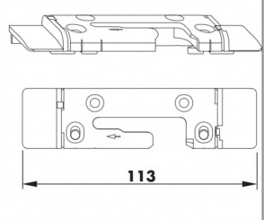 Siegenia Kippriegellager S-ES FH TBT RE 2040 TS