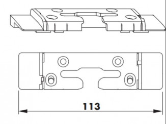 Siegenia Kippriegellager S-ES FH A 2860