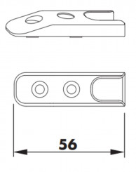 Siegenia Schließblech 56 A1361