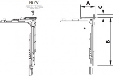 Siegenia AF Umlenkung VSO schmal RAS 14mm