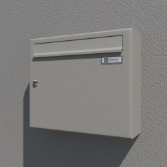 JU-Briefkasten C4 Quer graualuminum 