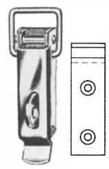 Kistenverschluss Ø 110x25 mm Ösenform 