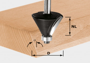 Festool Fasefräser D38,5mm/NL25,7mm/GL64mm/a30G/S8mm 491133 