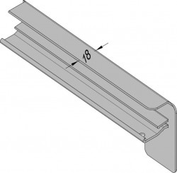 Gutmann Alu-Putz Endkappe B406  260 mm EV1 DIN RE 