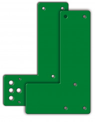 GFS Montageplatte Schwenktürwächter Glasrahmen grün 901 470