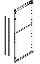 Hein VS Hochschrankauszug TAL-Larder 1450-1700 mm silber 