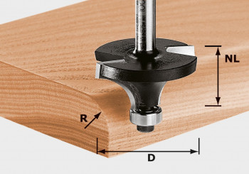 Festool Abrundfräser D20,7mm/NL11mm/GL51mm/R4mm/S8mm 491011 