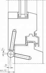 Simonswerk Einbohrband Baka C3-15 3-teilig RAL 9016 