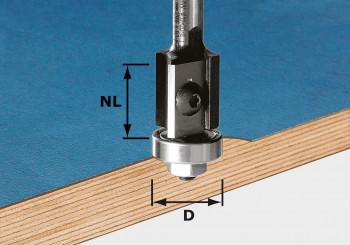 Festool Bündigfräser-Wendepl.D19mm/NL20mm/GL64mm/a0G/S8mm 